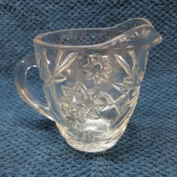 Anchor Hocking Early American Prescut Glass EAPC Clear Creamer - Picture 4 of 9